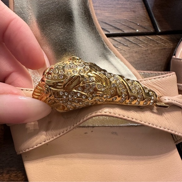 Authentic Gucci Dora Crystal tiger head kitten heels size 38.5 - Picture 6 of 12